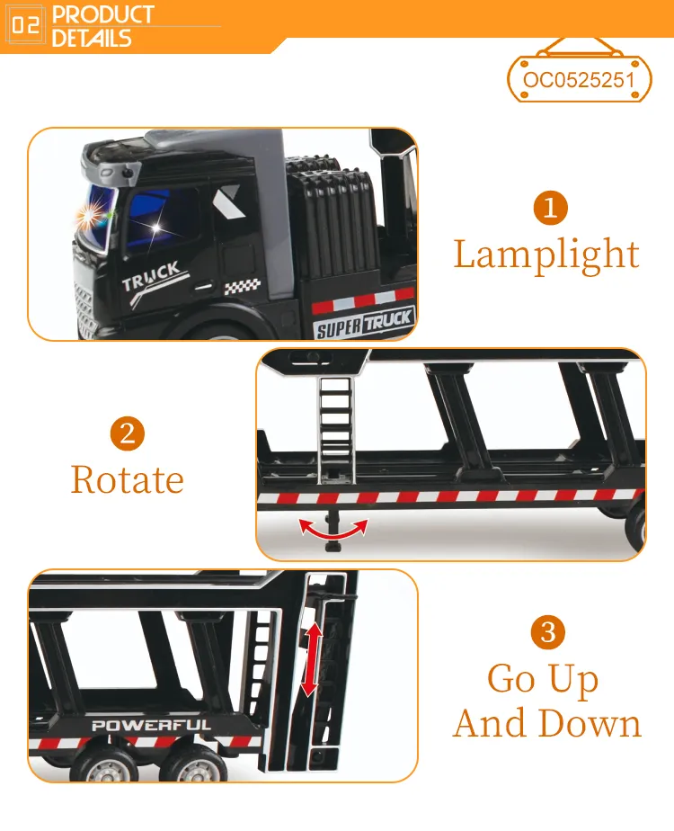 1: 48 Remote Control Trailer Transportation Toy Truck RC Trailer No Reviews Yet