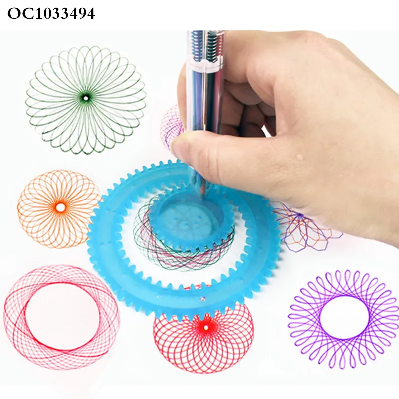 Creative Early Montessori Education Drawing Set Interactive Ruler Learning Toys for Kids