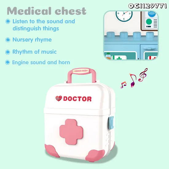 New Educational Plastic Role Play Toy Set Doctor Set for Kids