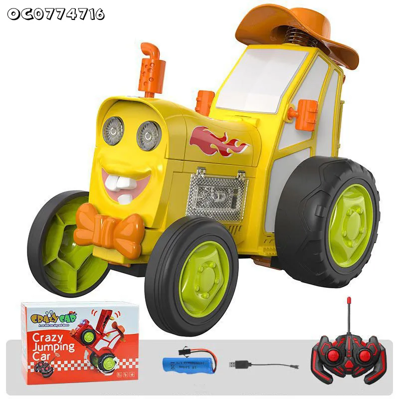 Drift Radio Control Electric Fancy Stunt Model Toys RC Car with Flashing Light and Sound for Kids