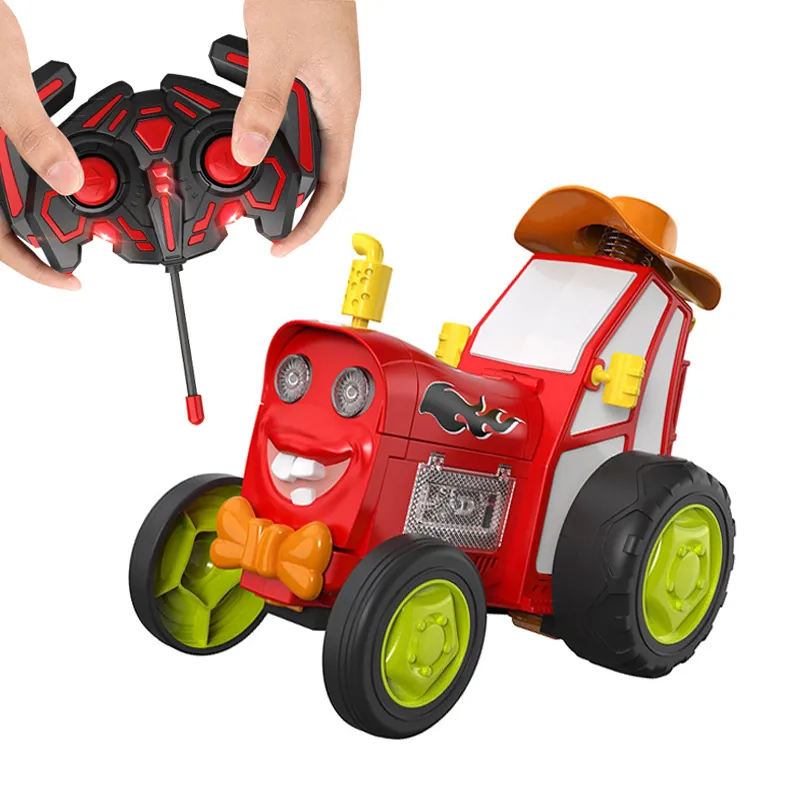 Drift Radio Control Electric Fancy Stunt Model Toys RC Car with Flashing Light and Sound for Kids