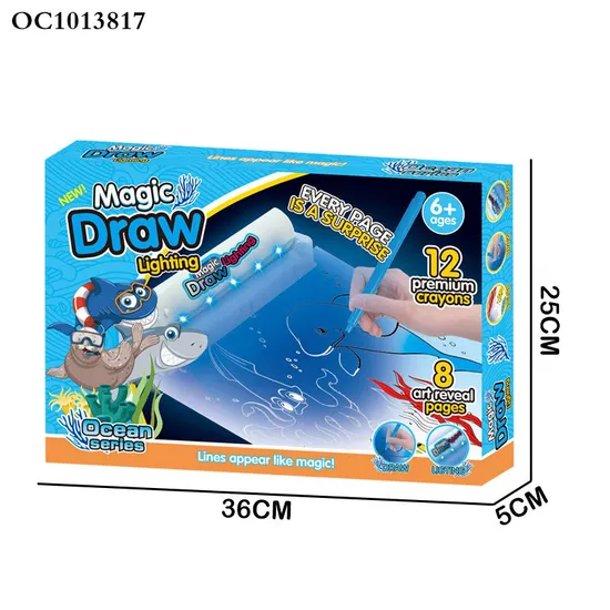 Wholesales Montessori Children LED Light Graffiti Drawing Board Colors Creative Educational Kids Toy