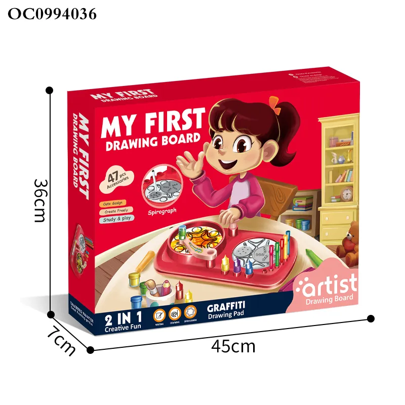 Educational Kids Art Toys Learning Magic Engineering Children's Plastic Wholesale Magnetic Writing Drawing Board