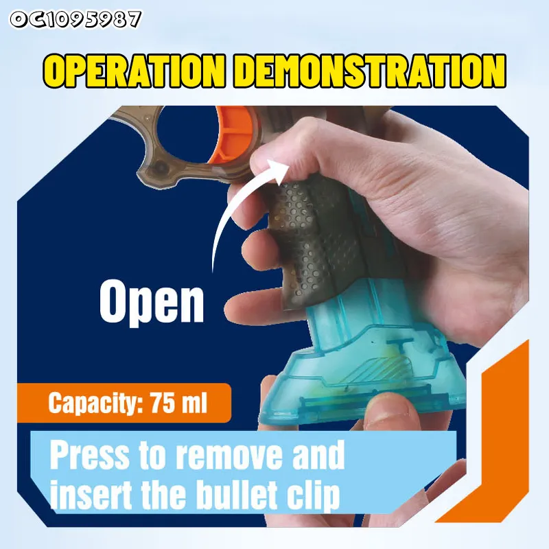 High Speed Continuous Automatic Water Gun Pistol Electric Water Gun Toy Powerful Long Range Shooting Water Gun for Kids