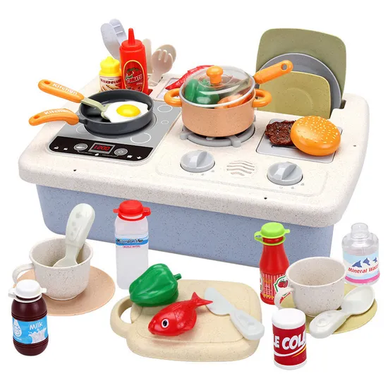 Wholesale Mini Simulation Cooking Kitchen Pretend Role Play Toys Set for Kids