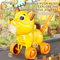 Hot Selling Summer Time Multi Hole LED Electric Animal Cart Kids Animal Bubble Machine Fun Plastic Bubble Gun Toys