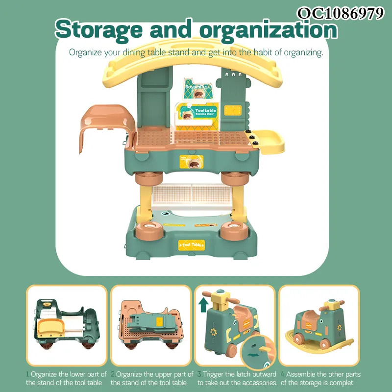 Assembly Games Drilling Machines Sets Hand Tool Educational Technical Building Block Screw and Nuts Plastic Toys for Kids
