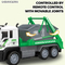 Lighted up City Sanitation Cleaning Plastic Kids Remote Control Model Car 1: 24 Garbage Toys Truck