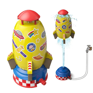 Water Rocket Launcher Garden Novelty Toys Outdoor Rocket Water Pressure for Kids Boys