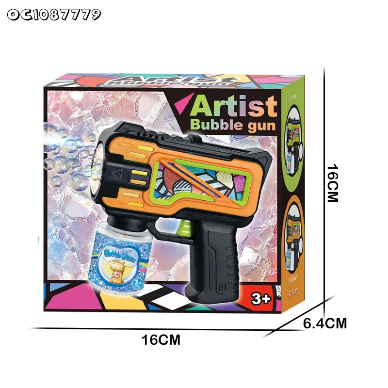 Kids Wholesale Outdoor Toys Structures Popular Automatic Space Soap Bubble Machine Gun Toys with Light and Bubble Water