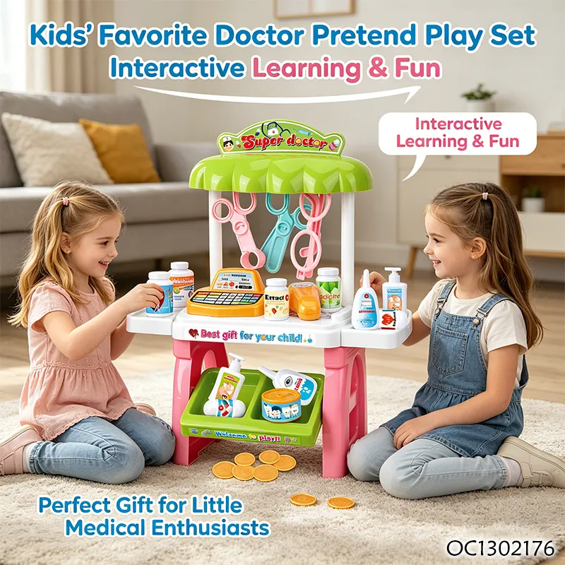 Educational Baby Children Game Role Play Tools Interactive Creative Hospital Montessori Doctor Set for Kids