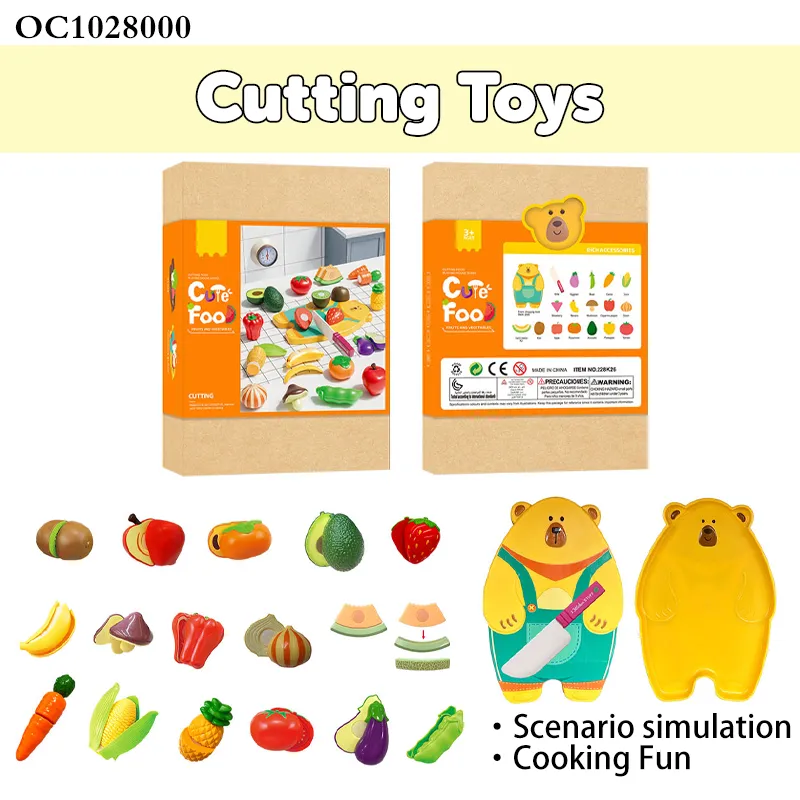 Wholesale Educational Playing Pretend Simulation Tool Cutting Fruit Children's Plastic Kitchen Plastic Toy for Kids