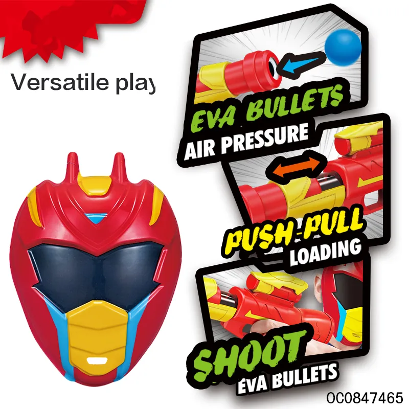 Wholesale Plastic Soft EVA Foam Ball Toy Airsoft Gun for Kids with Mask