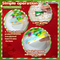 DIY Handmade Graffiti Toys LED Christmas Tree Lighted up Crystal Wholesale Magnetic Painting Gift Toy for Kid