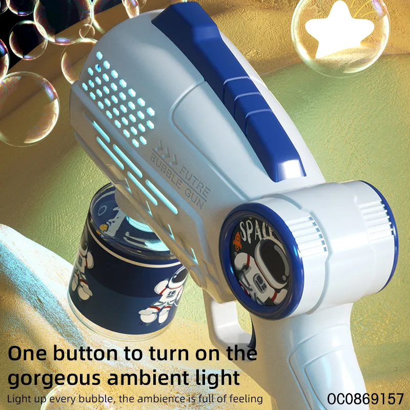 Outdoor Wedding Party Birthday Space Bubble Gun Machine Gift Perfect Choice Kids Toys Automatic Electric Bubble Machine Gun