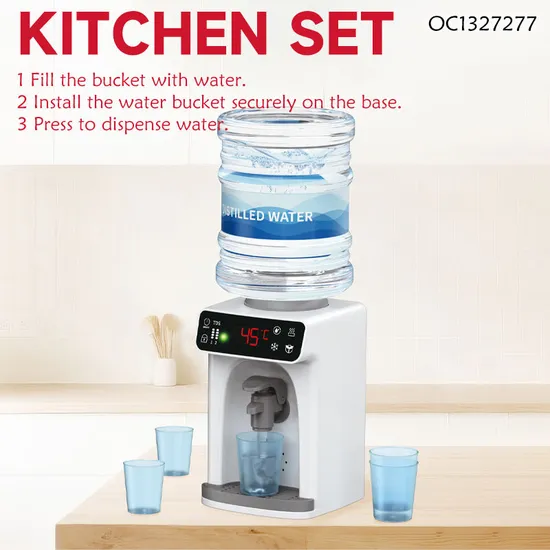 Wholesale Best Small Household Appliances Mini Water Dispenser Children's Plastic Kitchen Simulation Tool Toys for Baby with Spray Function