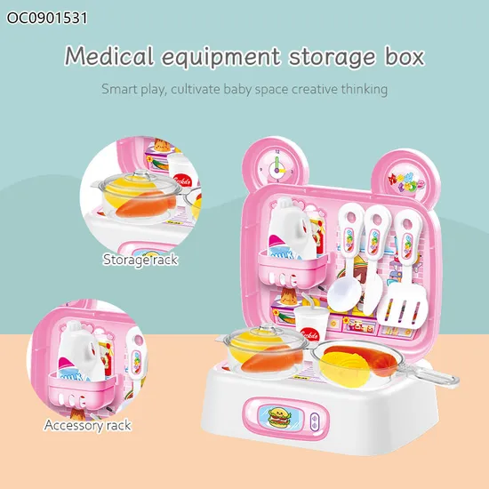 Wholesale Plastic Girls Kitchen Role Play Set Pretend Play Food Vegetable Fruit Food Toys for Kids