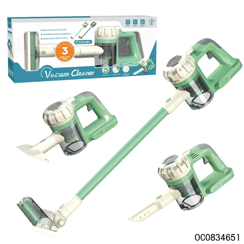 Play Educational Toy Handheld Vacuum Cleaner Plastic Preschool Indoor Cleaning Tools Toys