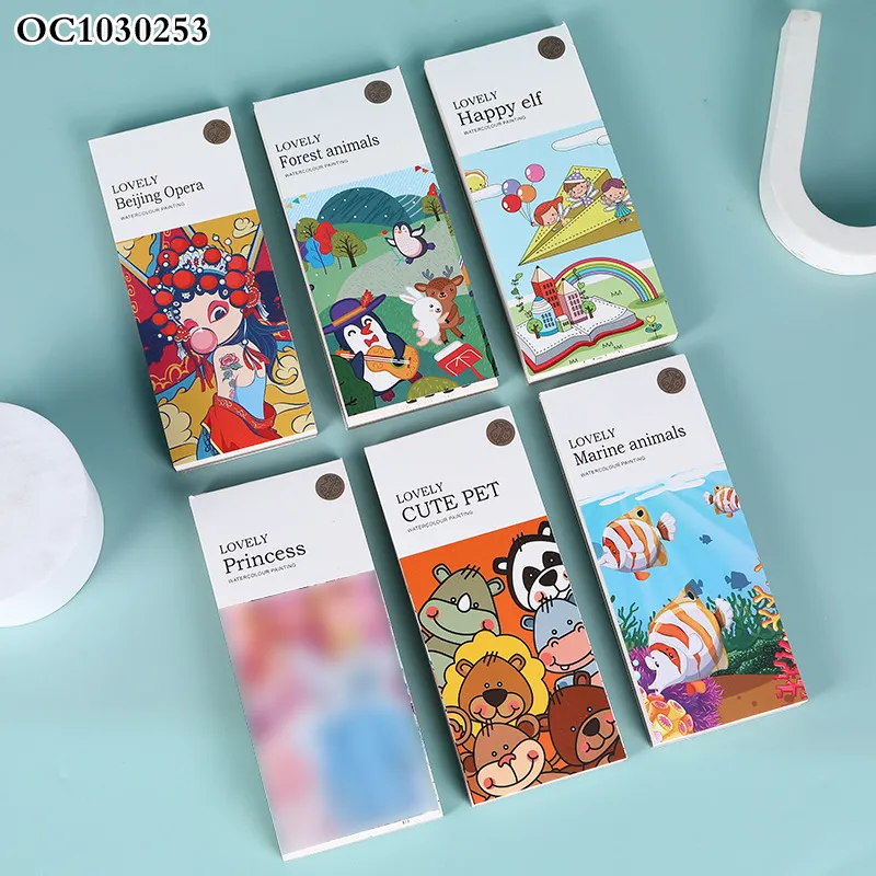 Wholesale Cartoon Education Children Art Watercolor Painting Drawing Paper Book Coloring Book for Kids