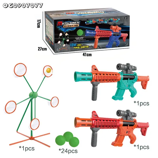Wholesale Indoor Foam Soft Ball Gun Electric Rotate Windmill Target Children Shooting Game Spin Machine Electric Soft Bullet Gun