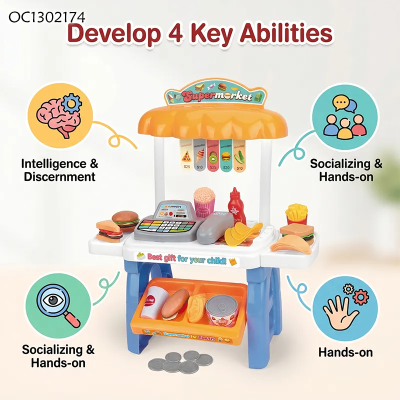 Wholesale Kids Pretend Play Food Plastic Pretend Role Play Toy Kids Children's Kitchen Set