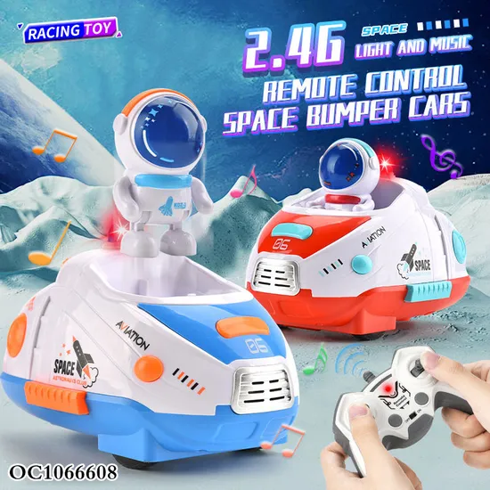 Wholesale 360 Degree Rotating Light Music RC Space Bumper Stunt Drift Cars Racing Remote Control Toys Car for Kids
