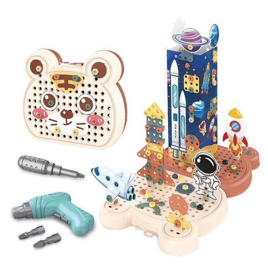 Wholesale Montessori Educational Plastic Building Block Popular DIY Toys