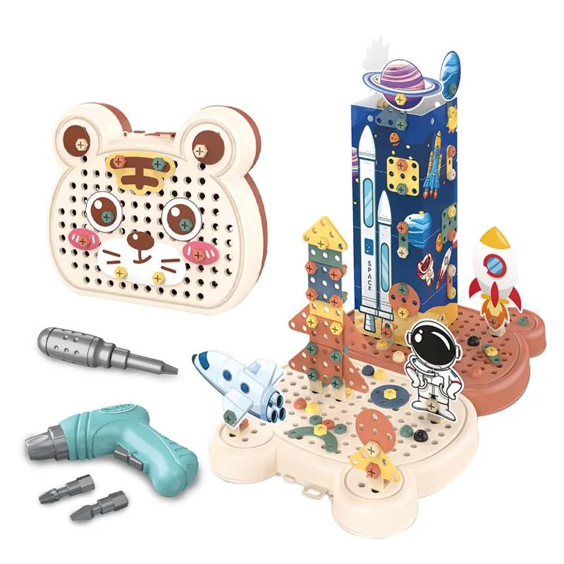Wholesale Montessori Educational Plastic Building Block Popular DIY Toys