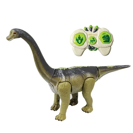Hot Selling Life Size 2.4GHz Remote Control Simulation Walking RC Dinosaur Plastic Brachiosaurus Model Toys for Kids Children