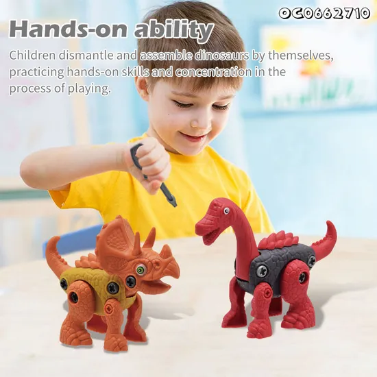 Wholesale Montessori DIY Educational Animal Set Dinosaurs Plastic Toys for Children