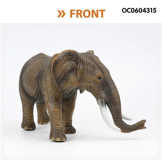 Wholesale Popular Educational Simulation Rubber Plastic Elephant Animal Sets Toy