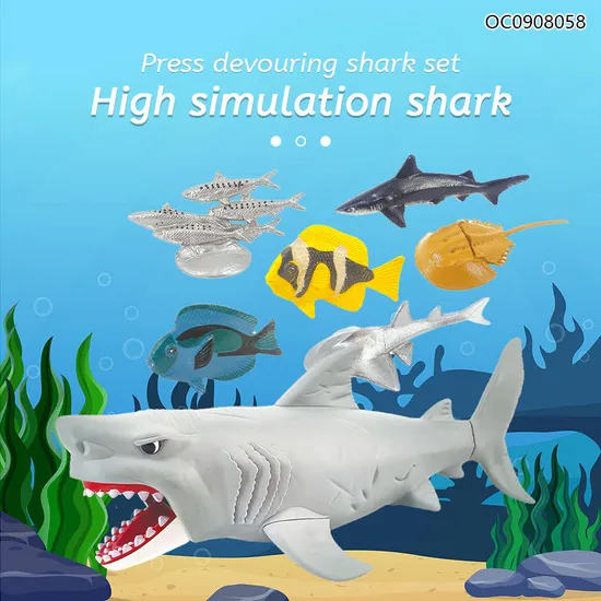 Wholesale Fishing Animal Play Cute PVC Swimming Toy Fish Educational Toys for Kids