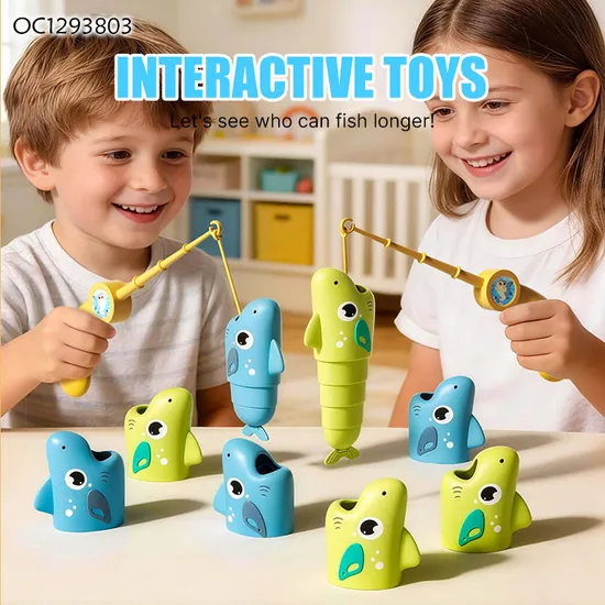 Montessori Magnetic Friendly Material Water Play Fish Catching Toys Kids Interactive Game