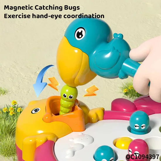 Wholesale Montessori Game Baby Interactive Board Games Electric Fishing Toys for Kids with Music
