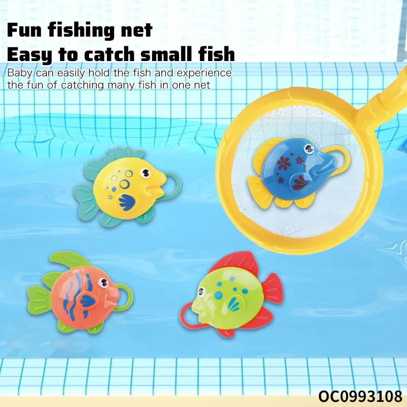 Wholesale Montessori Magnetic Realistic Plastic Fishing Toys Bath Game DIY Kit Baby Water Game
