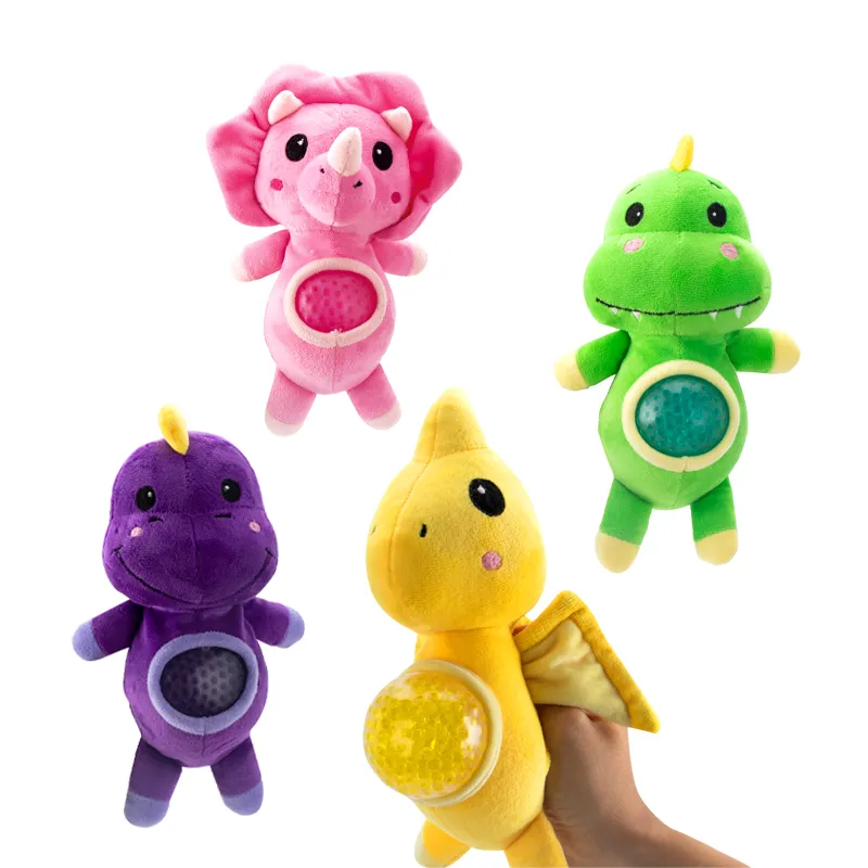 Wholesale Custom Anti Stress Balls Dinosaur Toy Plush Doll Sensory Squeeze Game Fidget Cheap Promotional Toys for Adults Kids