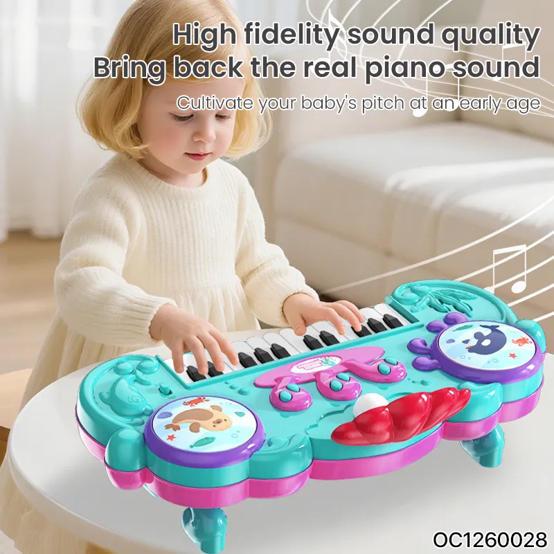 Wholesale 24 Key Piano Baby Electronic Instrument Baby Educational Musical Toy Keyboard