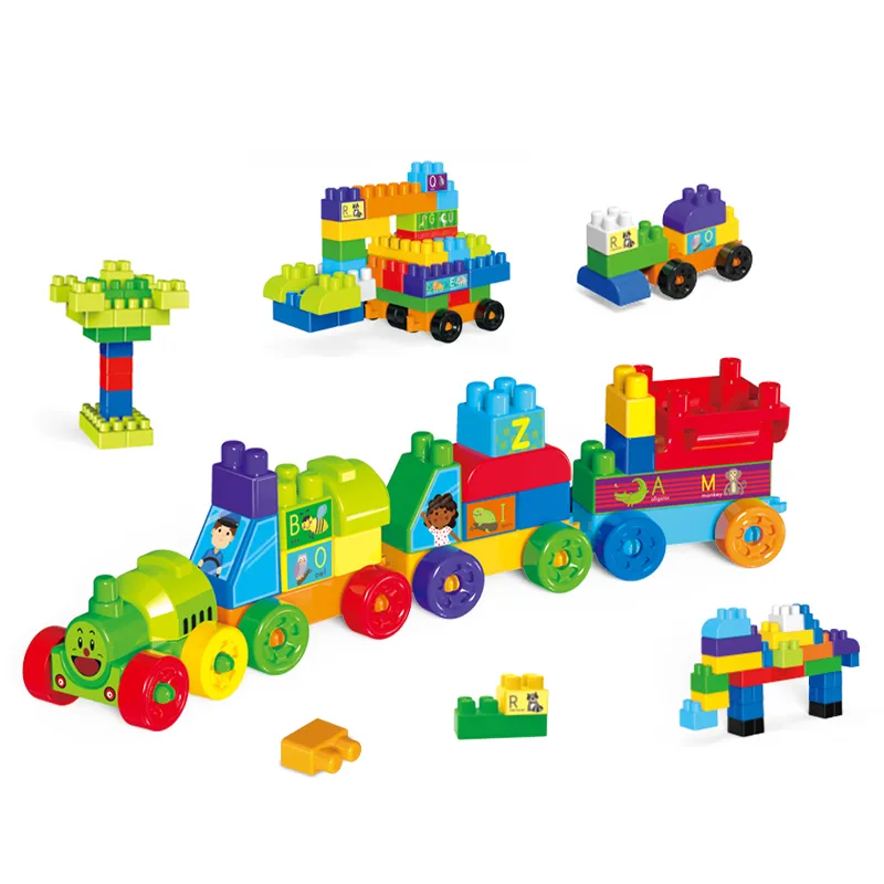 Wholesale Montessori Educational Construction Plastic Building Block DIY Toy