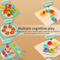 Wholesale Educational Montessori Flower Building Blocks Popular DIY Toy