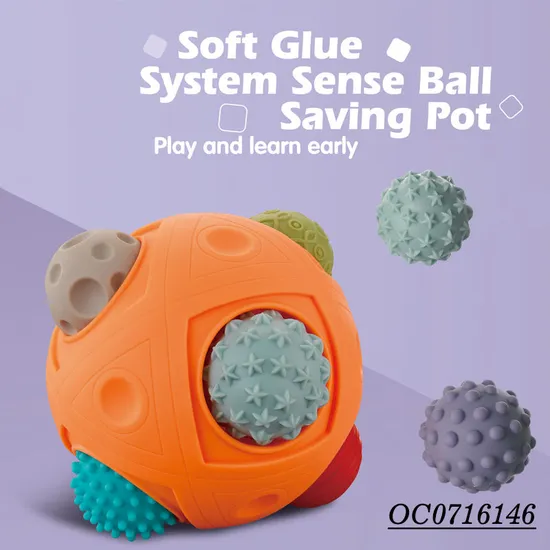 Wholesale Educational Kids Learning Sense Silicone Ball Montessori Sensory Baby Toy