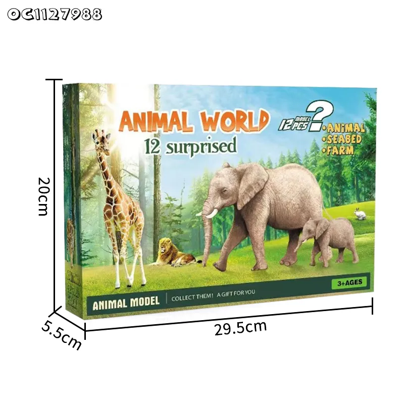 Wholesale Montessori Educational Cognitive 3D Mini Realistic Plastic Sea World Marine Animal Models Popular Toys