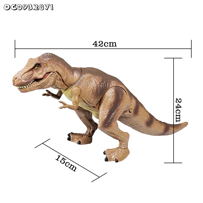 Remote Control Simulation Walking RC Tyrannosaurs T-Rex Large Plastic Dinosaur Toys Made in China with Sound