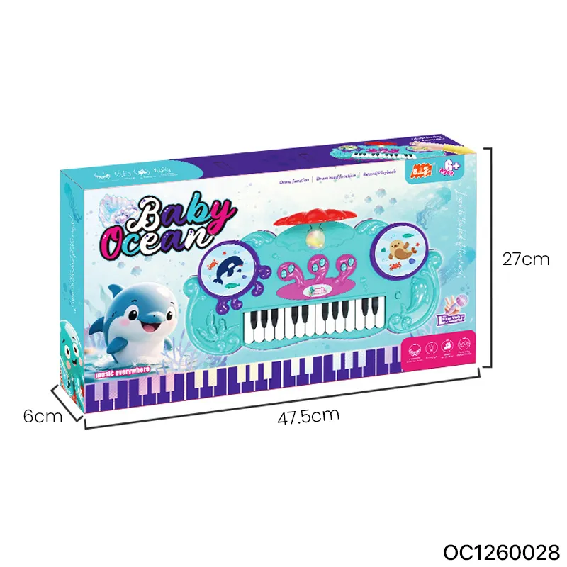 Wholesale 24 Key Piano Baby Electronic Instrument Baby Educational Musical Toy Keyboard