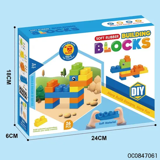 Wholesale Educational Montessori 26PCS Soft Children's Building Block Sets