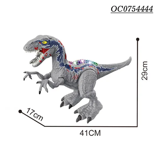 Kids 2.4G Simulation Cool Remote Control RC Spray Mist Walking Dinosaur Toy