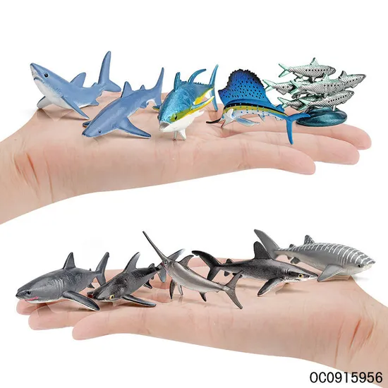 Wholesale PVC Toy Custom Realistic Animal Plastic 3D Fish Model Toys for Children