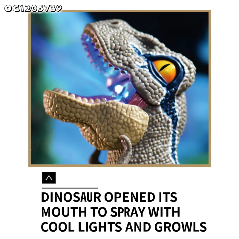Mist Spray Function Interactive Educational Toy Electric Walking Bo Walking Dinosaurs Toy with Sounds and Lights for Kids Age 4-6