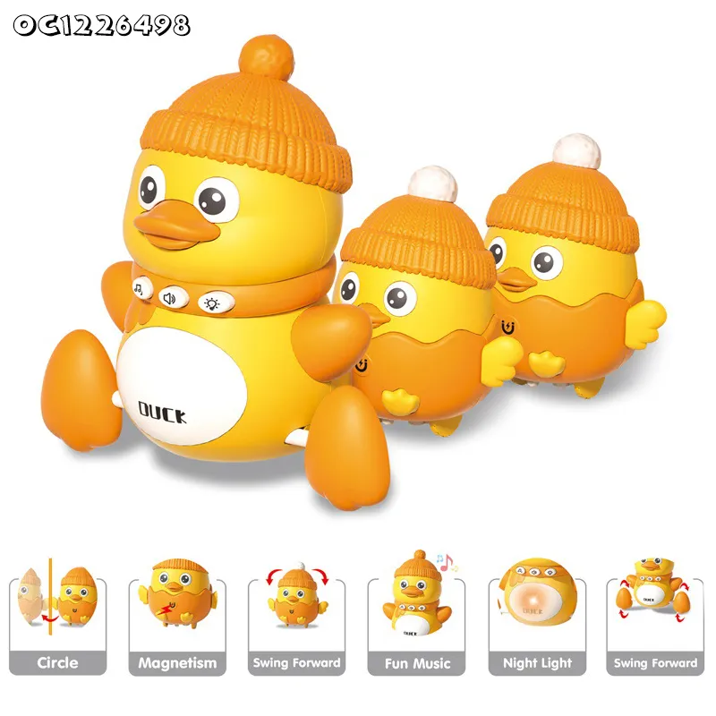 Wholesale Electric Battery Operated Animal Baby Sensory Musical Plastic Light up Toys