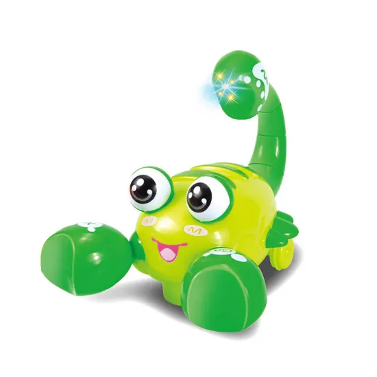 Wholesale Baby Battery Operated Sensory Musical Plastic New Arrival Walking Electric Animals Toys with Light