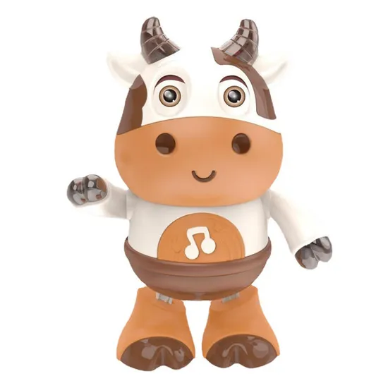 Wholesale Electric Battery Operated Plastic Dancing Animal Cow Baby Toys Kids with Music and Light